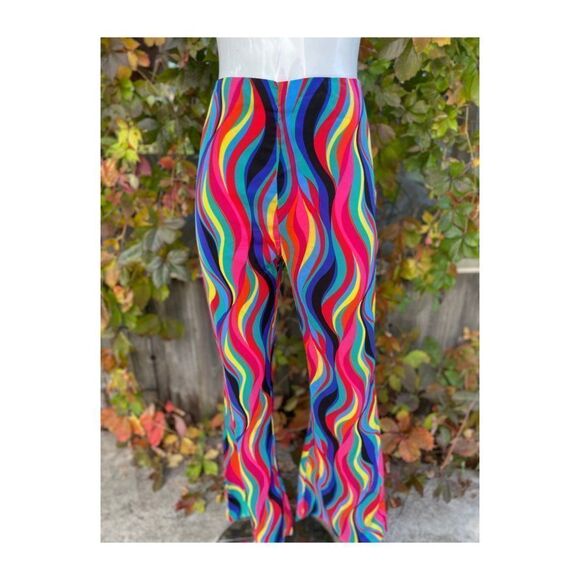 Superdown Tamera Multicolor Rainbow Trousers Pants High Waist Sz XL - Picture 11 of 16
